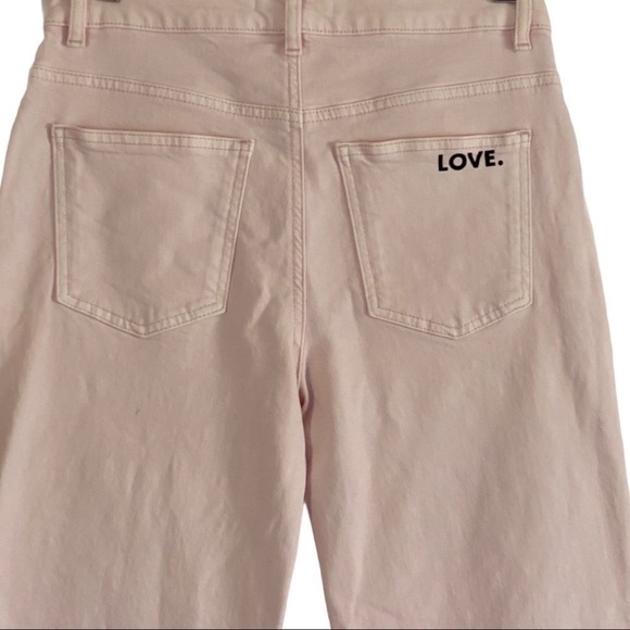 NWT Rebecca Minkoff Pink Dominica Cropped Straight Leg High Rise Jeans Size 28 - Picture 12 of 15